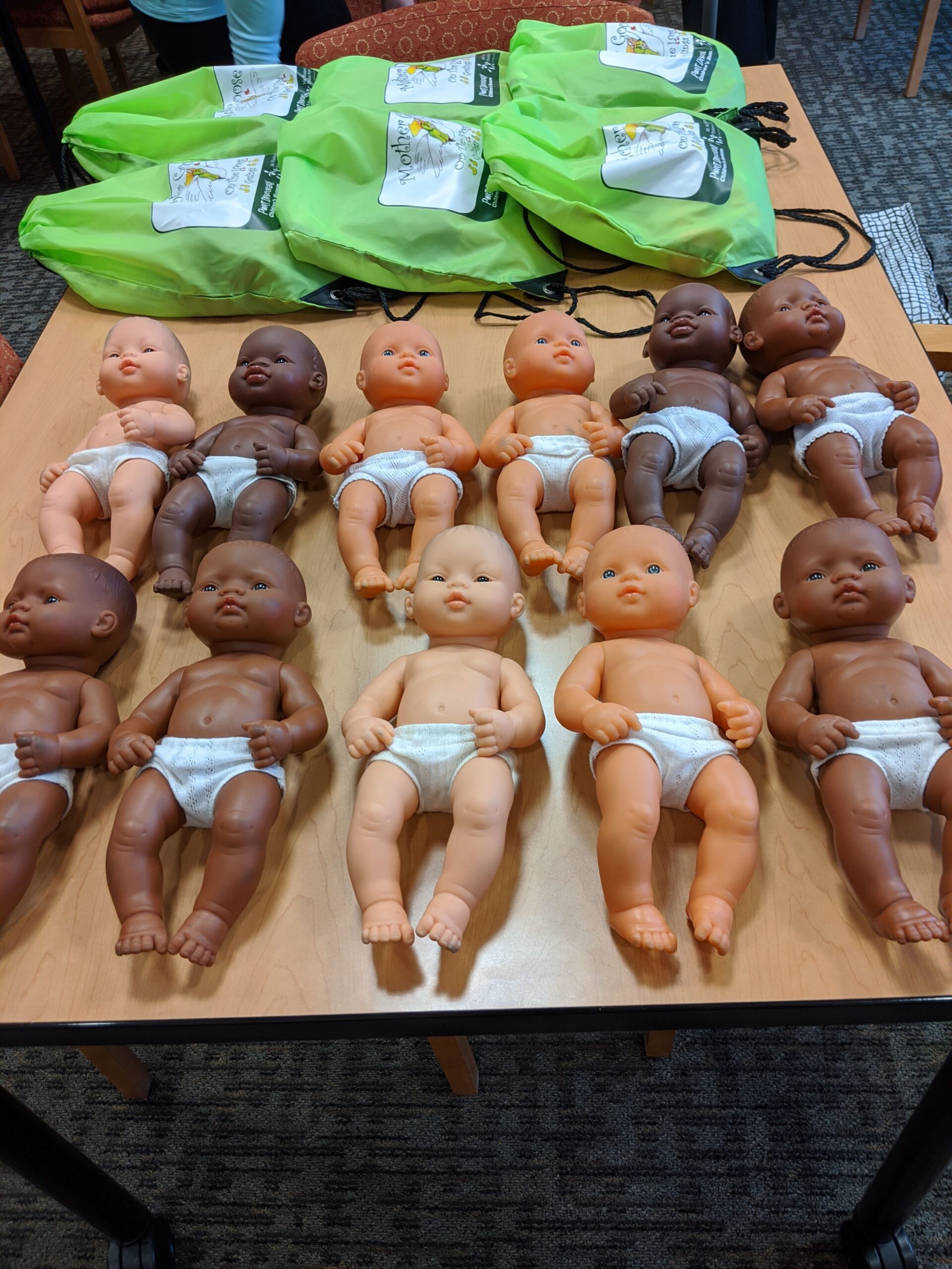 Dolls and Bags Used in Goslings Programs