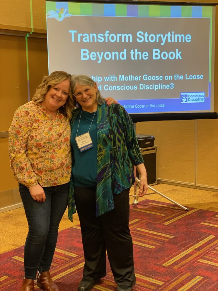 Jenny Spencer and Betsy Diamant-Cohen at the IAEYC Conference in Indianapolis
