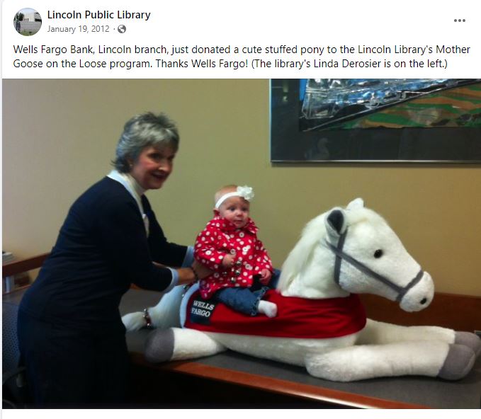 Riding a Horse to Banbury Cross on Social Media from Lincoln Public Library in MA