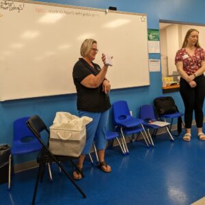 Judy Center staff and Library Staff work together at a Cecil County Hatchlings’ program.